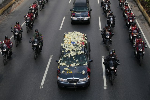 تشییع چاوز در کاراکاس