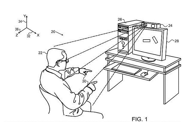 اختراع جدید اپل برای کنترل حرکتی تلویزیون و رایانه اختراع جدید اپل برای کنترل حرکتی تلویزیون و رایانه