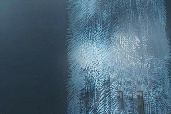 آسمانخراشی با پوشش مو مانند+تصاویر آسمانخراشی با پوشش مو مانند+تصاویر