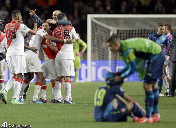 حذف آرسنال از لیگ قهرمانان اروپا (گزارش تصویری)