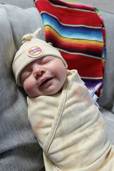 نوزاد خود را ساندویچ کنید! (عکس)