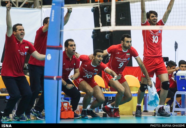 دیدار تیم‌های ملی والیبال ایران و برزیل (عکس)