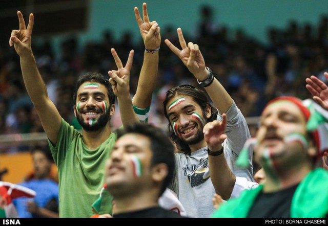 دیدار تیم‌های ملی والیبال ایران و برزیل (عکس)