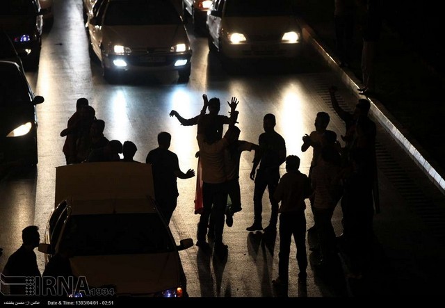 شادی طرفداران تیم ملی در سراسر کشور (عکس)