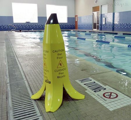 هشدار! زمین لیز است (عکس)