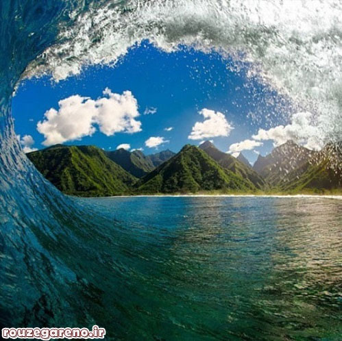 زیبایی امواج غول پیکر (+عکس)