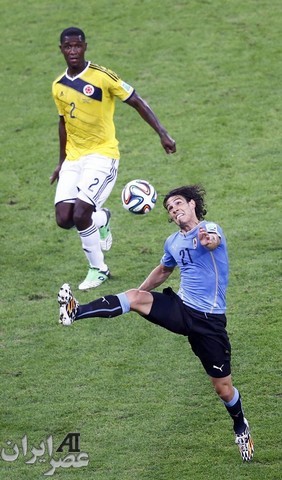 مسابقه کلمبیا و اوروگوئه (عکس)