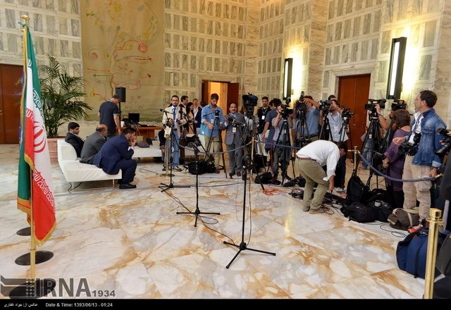 دیدار ظریف با  وزیر خارجه و رییس سنای ایتالیا (عکس)