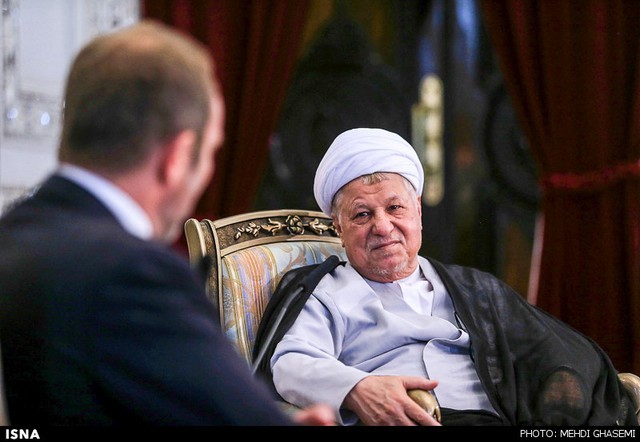 دیدار وزیر خارجه دانمارک با هاشمی (عکس)