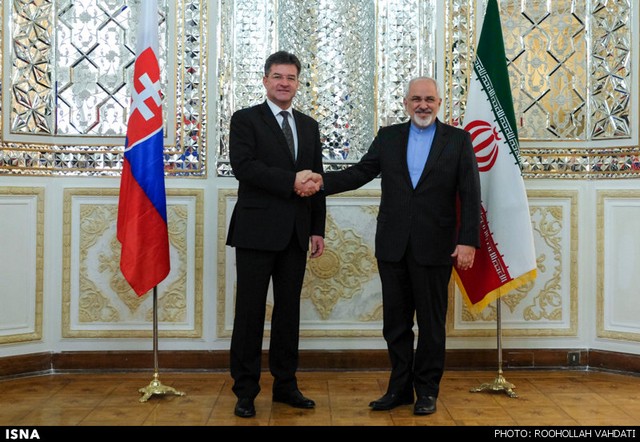 دیدار وزیر خارجه اسلواکی با ظریف (عکس)