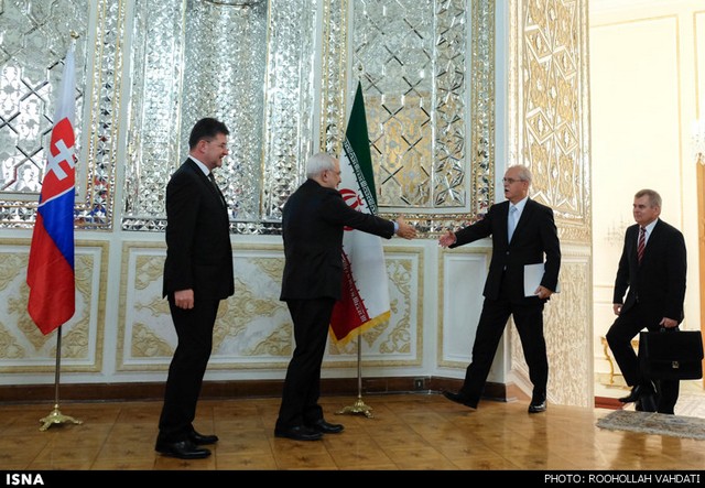 دیدار وزیر خارجه اسلواکی با ظریف (عکس)