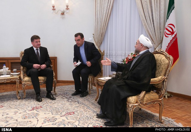 دیدار وزیر خارجه اسلواکی با روحانی (عکس)