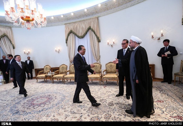 دیدار وزیر خارجه کره شمالی با روحانی (عکس)