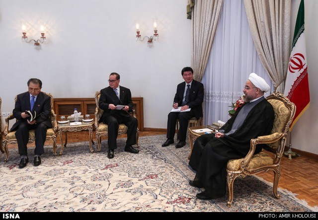 دیدار وزیر خارجه کره شمالی با روحانی (عکس)