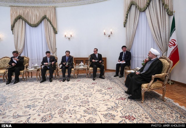 دیدار وزیر خارجه کره شمالی با روحانی (عکس)