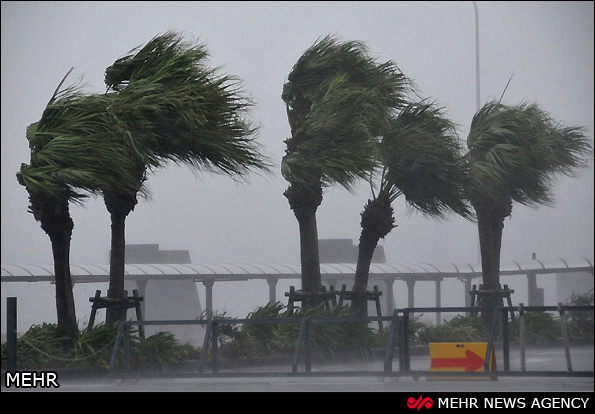 توفان در چین و ژاپن (عکس)