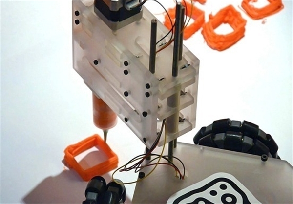 رباتی که قادر به چاپ سه بُعدی اشیاء است+تصاویر