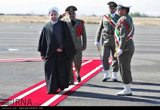 سفر روحانی به زنجان (عکس)