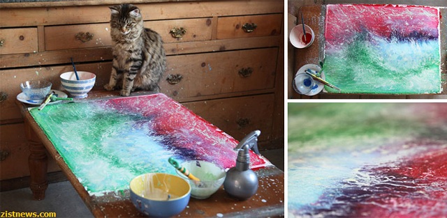 هنرمندی کودک مبتلا به اوتیسم(عکس)