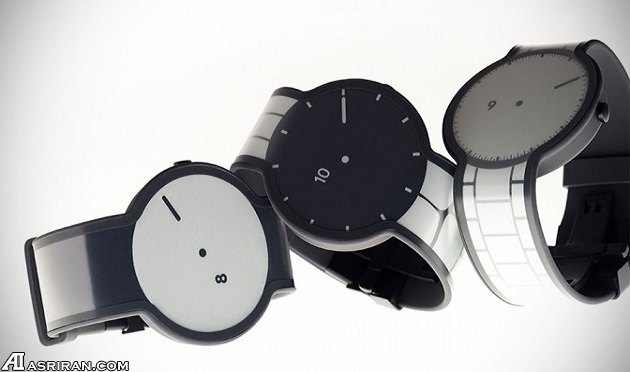 ساعت با چاشنی جوهر الکترونیک ساعت با چاشنی جوهر الکترونیک