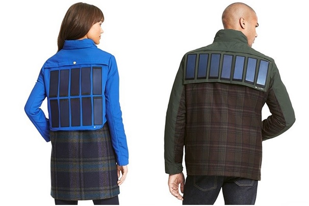 لباسهای مجهز به پنل خورشیدی برای شارژ ابزارهای الکترونیکی لباسهای مجهز به پنل خورشیدی برای شارژ ابزارهای الکترونیکی