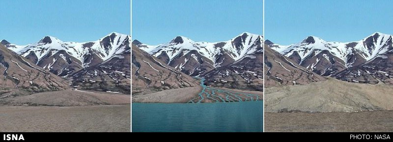 نشانههایی از یک دریاچه باستانی در مریخ (+عکس) نشانههایی از یک دریاچه باستانی در مریخ (+عکس)