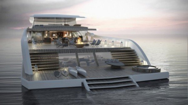 قایق پیشرفتهای شبیه ویلای ساحلی قایق پیشرفتهای شبیه ویلای ساحلی