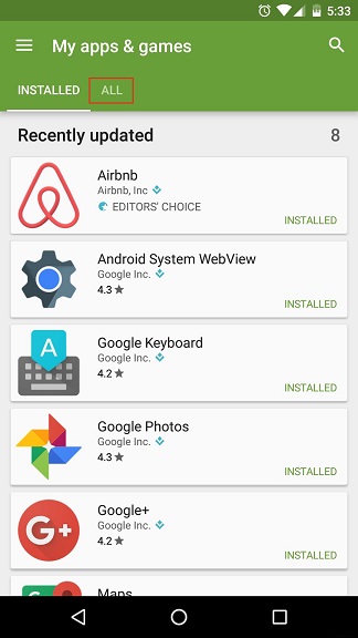 چگونه برنامههای پاک شده روی اندروید را بییابیم؟ چگونه برنامههای پاک شده روی اندروید را بییابیم؟