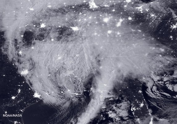 تماشای یخ زدگی آمریکا از فضا تماشای یخ زدگی آمریکا از فضا