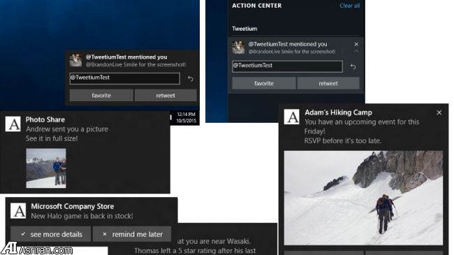 چگونگی مدیریت اعلانها در ویندوز 10 چگونگی مدیریت اعلانها در ویندوز 10