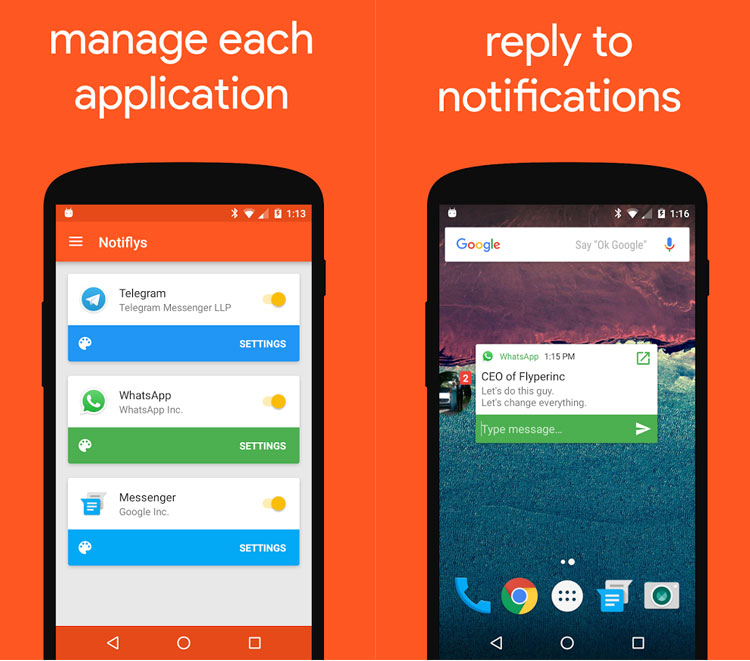 نمایش شناور پیامهای دریافتی با اپلیکیشن Notifly نمایش شناور پیامهای دریافتی با اپلیکیشن Notifly