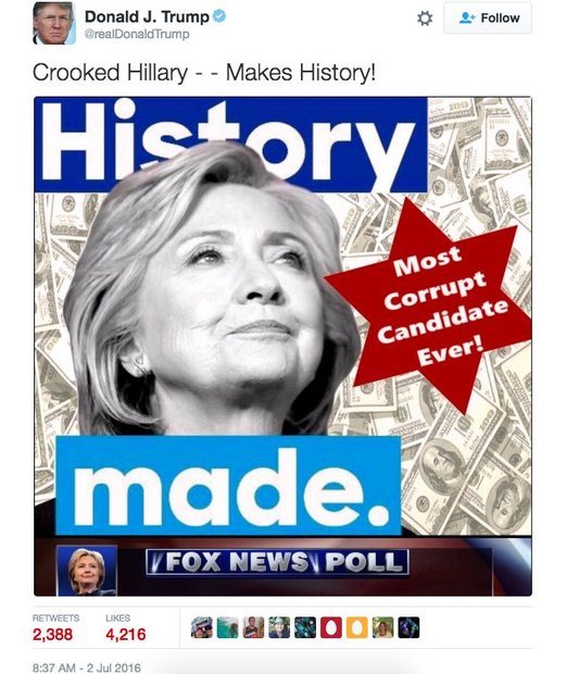 ترامپ، کلینتون را به فساد متهم کرد