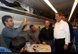 جهانگیری در قطار مشهد - تهران