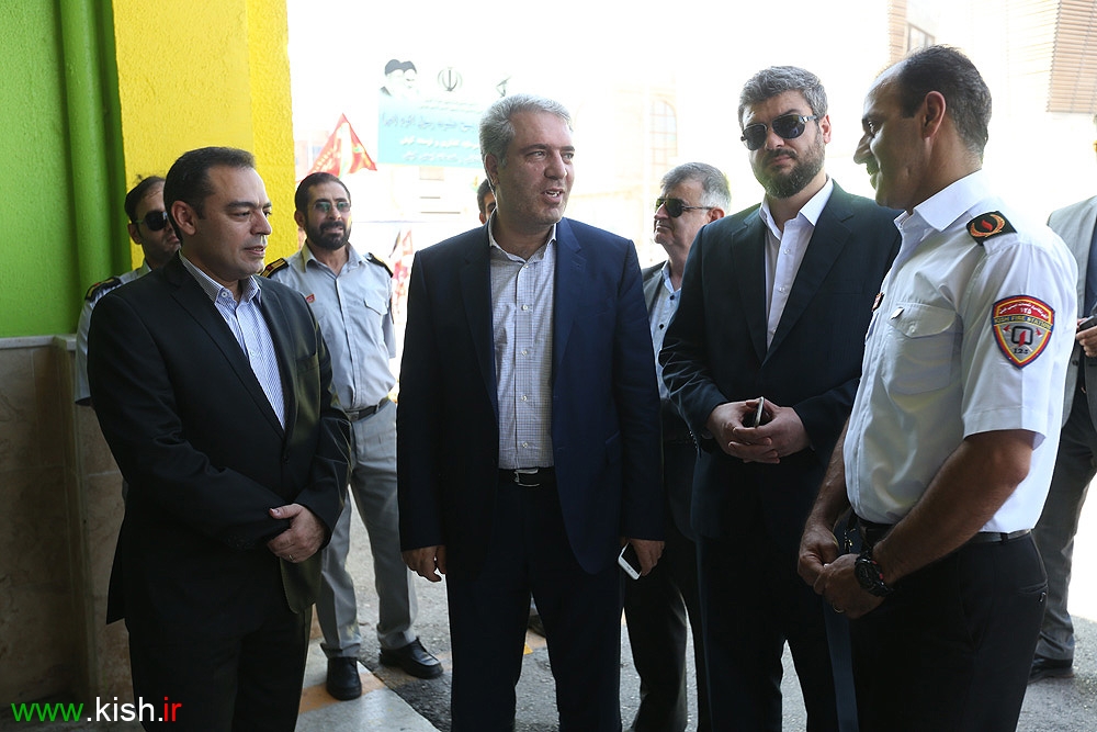 گرامیداشت روز آتش نشان در جزیره کیش