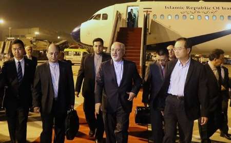 ظریف به چین رسید ظریف به چین رسید