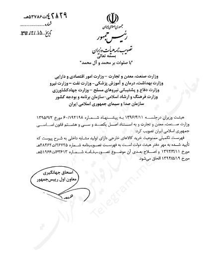 ممنوع شدن خرید 114 کالای خارجی