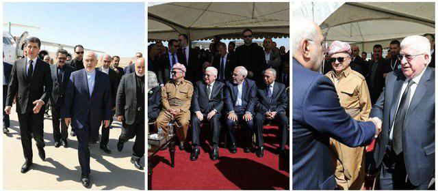 ظریف: ایران اشتباهات برخی افراد را به حساب مردم کرد عراق نمی‌گذارد