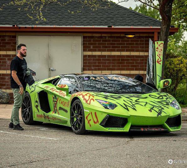 نابود شدن لامبورگینی عاقبت خیانت (عکس)