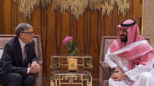 دیدار بن سلمان و بیل گیتس در ریاض (عکس)