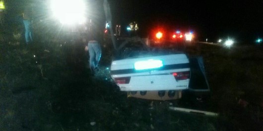 3 کشته در برخورد پراید با پژو در جاده تبریز- اهر (+عکس)