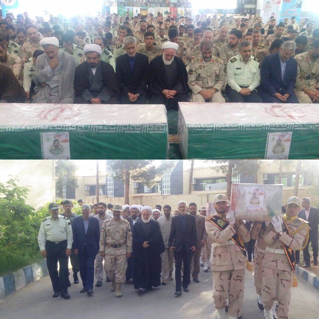 مراسم تشییع مرزبانان سیستان و بلوچستان (+عکس) مراسم تشییع مرزبانان سیستان و بلوچستان (+عکس)