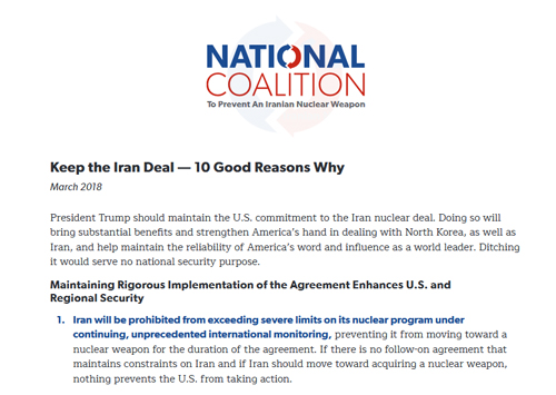 نامه بیش از 100 مقام سابق و کارشناس امنیت ملی آمریکا: باید به این 10 دلیل در برجام بمانیم نامه بیش از 100 مقام سابق و کارشناس امنیت ملی آمریکا: باید به این 10 دلیل در برجام بمانیم