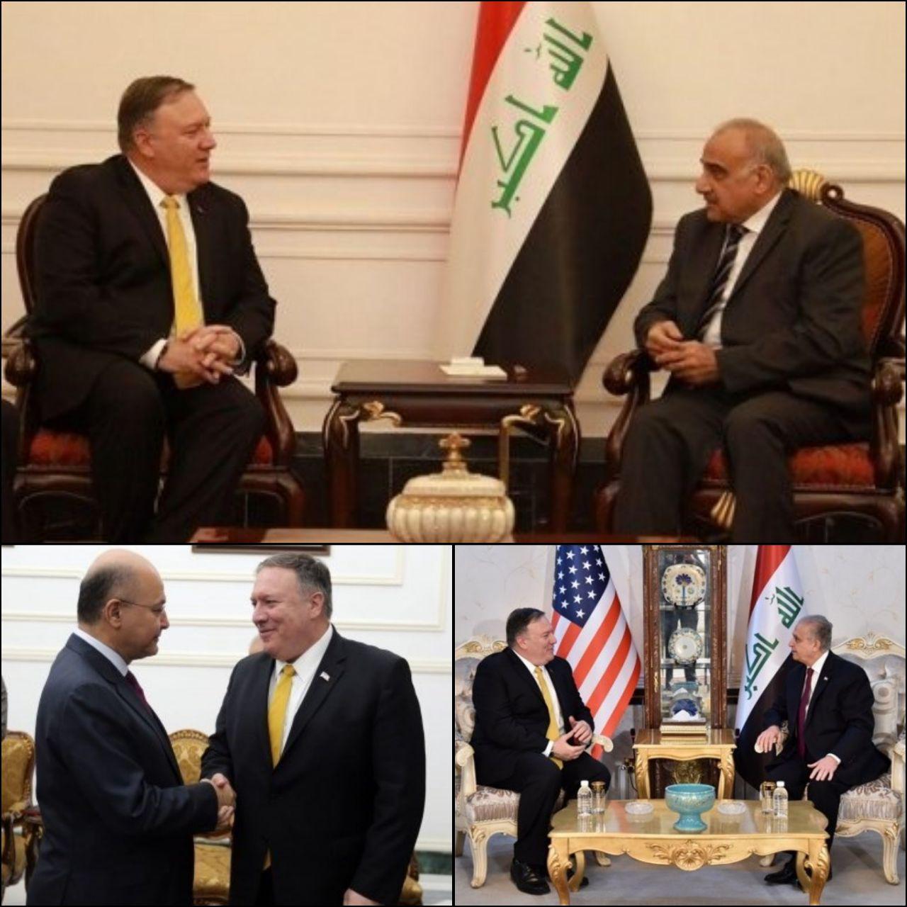 سفر پمپئو به عراق و دیدار با سران این کشور (+عکس) سفر پمپئو به عراق و دیدار با سران این کشور (+عکس)