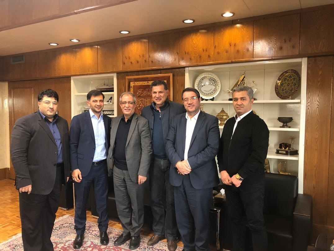 دیدار علی دایی با وزیر صنعت