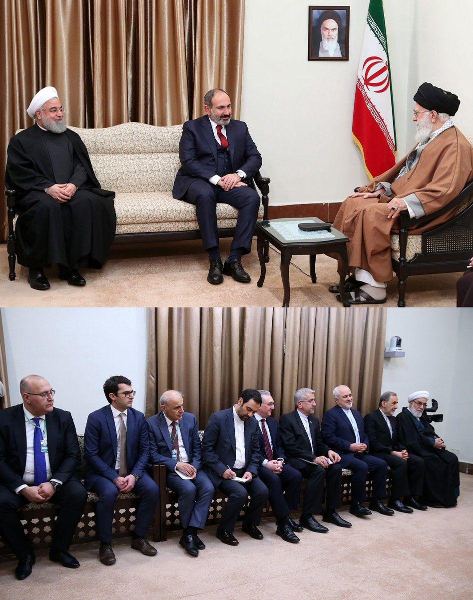 دیدار نخست وزیر ارمنستان با رهبر معظم انقلاب اسلامی