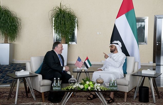 دیدار ولیعهد ابوظبی و پامپئو در امارات