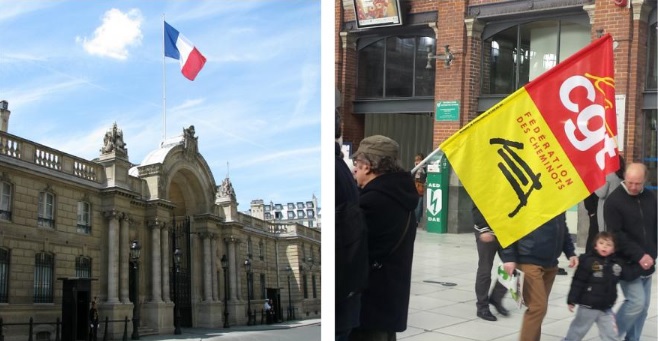 سندیکای انرژی در اعتراض به خصوصی‌سازی گاز کاخ الیزه را قطع کرد