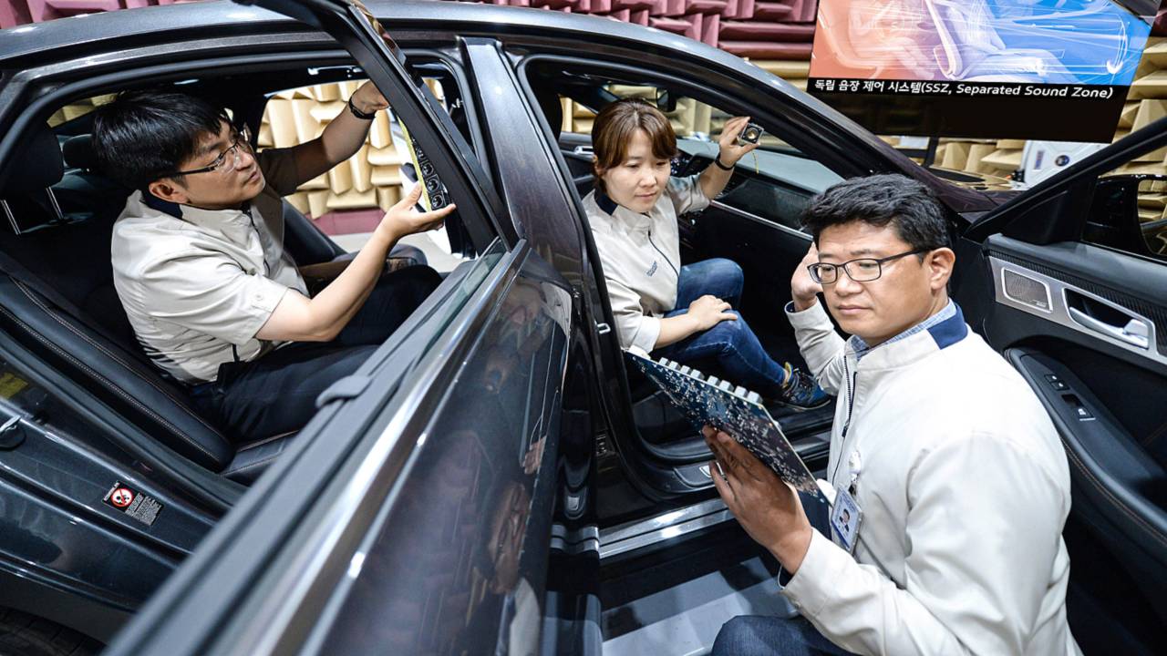 فناوری جادویی جدا کننده صدا هیوندایی فناوری جادویی جدا کننده صدا هیوندایی