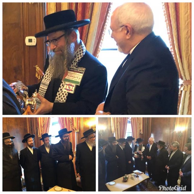 دیدار جمعی از یهودیان ضد صهیونیسم با ظریف (عکس)