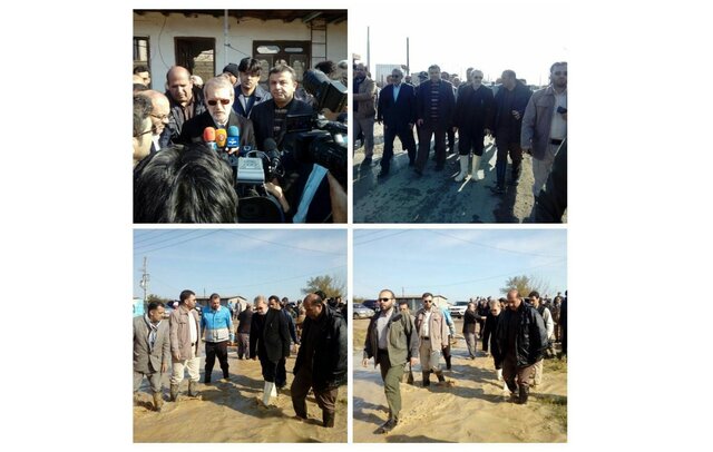 بازدید رددس مجلس از مناطق سیل زده ساری